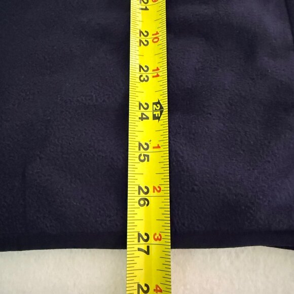 NWOT Lands End Men's Fleece Pullover Henley Mock Neck Snap Red/Blue Jacket Sz M - Picture 10 of 10